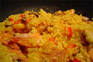 Picture of a fish paella